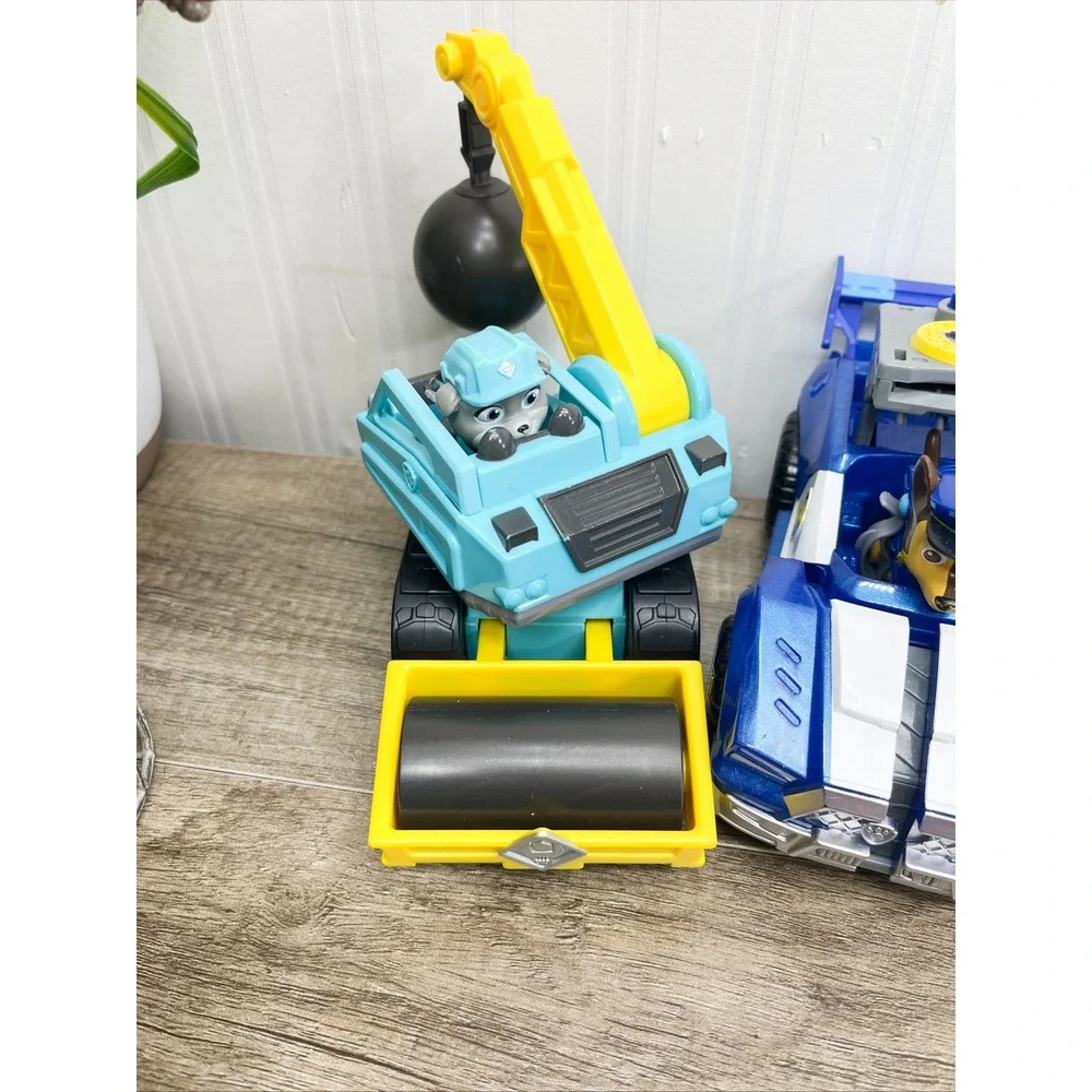 Paw Patrol Toy Vehicle Lot Chase Skye Rubble Motor Police Helicopter Bulldozer